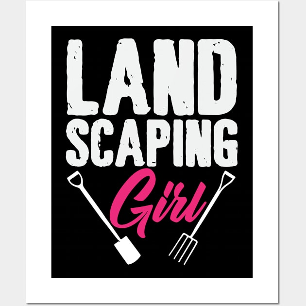 Landscaping Girl Gardener Landscaper Wall Art by DesignatedDesigner